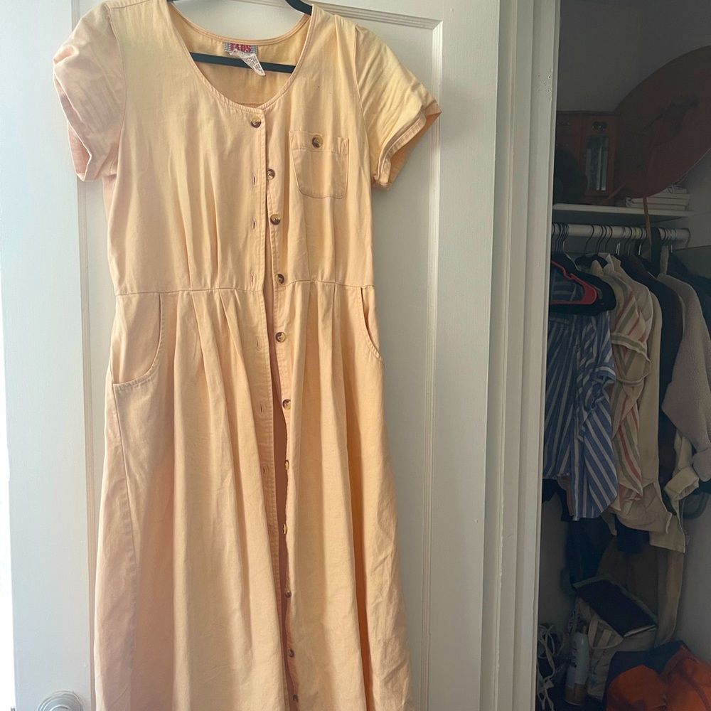 Vintage Peach Dress